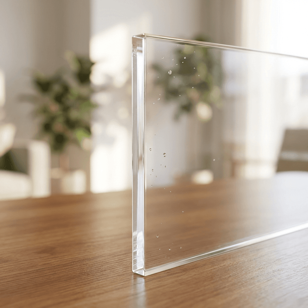 6mm clear polycarbonate sheet with water droplets